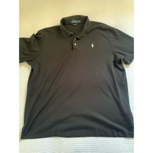 Polo Ralph Lauren Polo Shirt Black  XXL  TTG Mens Classic Fit